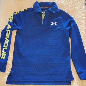Boys Under Armour Long Sleeve Polo